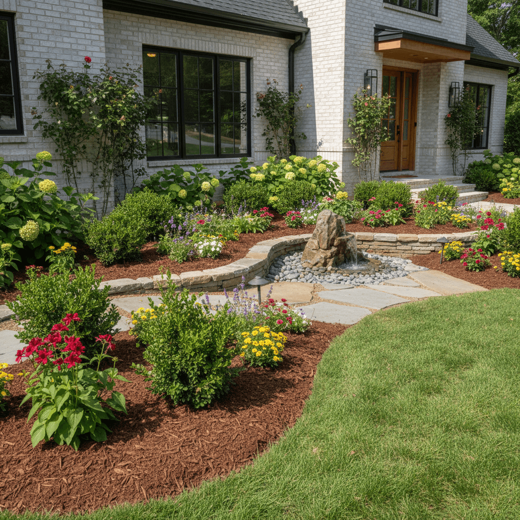 Garden bed installation and landscape design